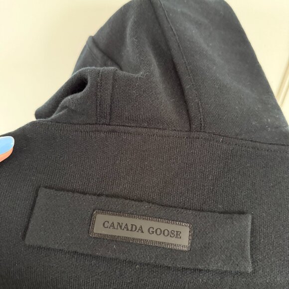 NWT Canada Goose Holton Hoody Sweatshirt In Black Sz Medium Wool Blend - Picture 8 of 8